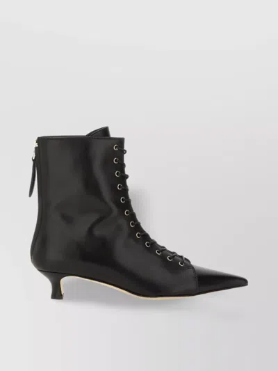 Aeyde Pointed Toe Kitten Heel Ankle Boots