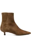 Aeyde Pointed-toe Kitten-heel Boots In Brown