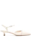 Aeyde Pointed-toe Leather Pumps In Neutrals