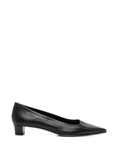 Aeyde Pointed-toe Block-heel Pumps In Black