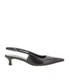 Aeyde Catrina Leather Kitten-heel Slingback Pumps In Black