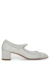 Aeyde Buckle Fastened High Heeled Pumps In White