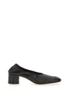 Aeyde Black Nappa Leather High Heels In Black