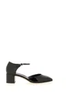 Aeyde Black Magda Leather Mary-jane Heels In Black