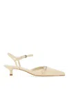 Aeyde Melia Nappa Leather Slingback Pumps In White