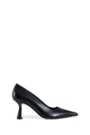 Aeyde 80mm Pointed-toe Leather Pumps In Black