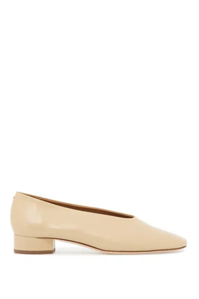 Aeyde Deliana Low-heel Pumps In Beige