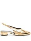 Aeyde 30mm Dua Slingback Pumps In Oro