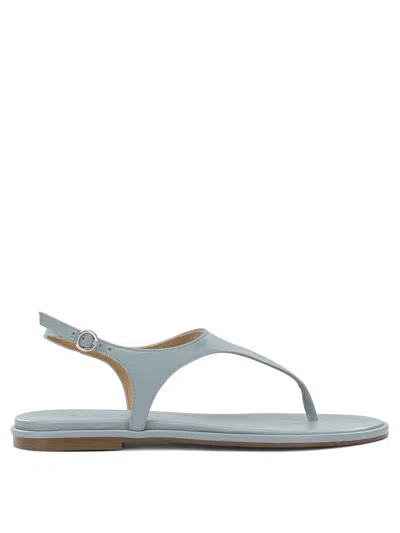 Aeyde Raine Light Blue Nappa Leather Cow Leather Low Sandals In Multi