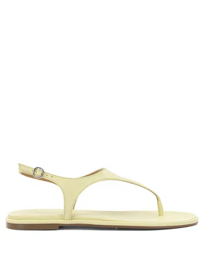 Aeyde Raine Yellow Nappa Leather Cow Leather Low Sandals