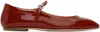 Aeyde 10mm Uma Patent Leather Flats In Red