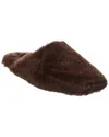 Aeyde Rega Shearling Mule In Brown