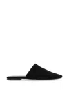 Aeyde Rega Suede Slides In Black