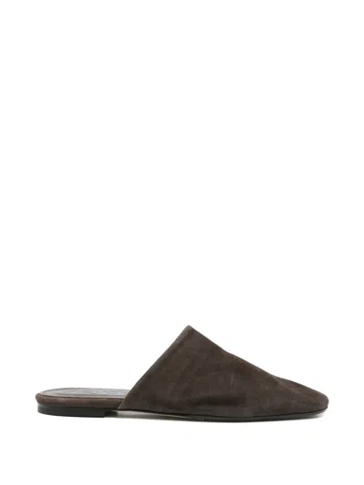 Aeyde Rega Shearling Mule In Animal Print