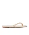 Aeyde Ivory Nappa Leather Cross Breed Lamb Leather Flats In Neutral