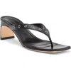 Aeyde Riva Grommet Sandal In Black