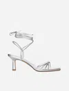 AEYDE RODA LAMINATED NAPPA LEATHER SANDALS