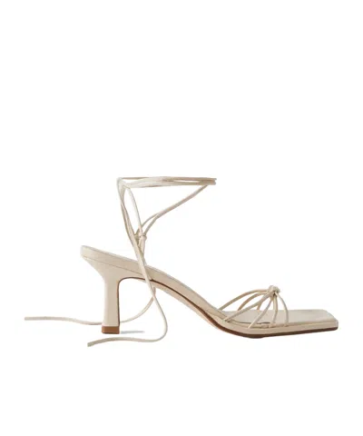 Aeyde Roda Leather Sandals In Neutral