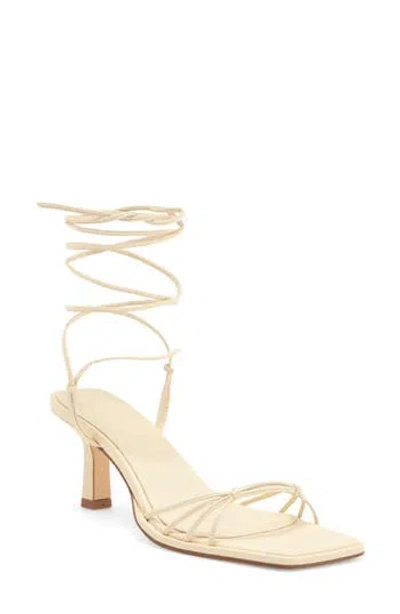 Aeyde Rosa Ankle Wrap Sandal In Creamy