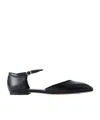 Aeyde Round-head Flat Shoes In Black