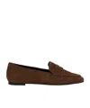 Aeyde Round Head Loafer Shoes In Brown