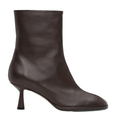 Aeyde Brown Dorothy Boots In Moka