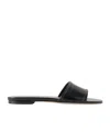 Aeyde Anna Slip-on Square-toe Slides In Black