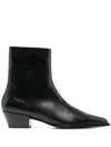 AEYDE AEYDE RUBY CALF LEATHER BLACK SHOES
