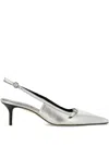 Aeyde Saba Slingback Pointed-toe Pumps