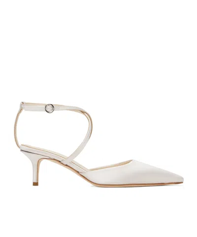 Aeyde Salome Satin Heels In White