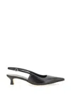 Aeyde Catrina Leather Kitten-heel Slingback Pumps In Black