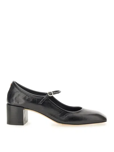Aeyde Aline Leather Mary Jane Pumps In Black