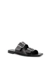 Aeyde Tonya Leather Double Strap Sandals