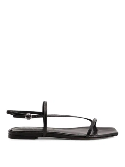 Aeyde Flip Flops In Leather In Leather