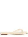 Aeyde Ivory Nappa Leather Cross Breed Lamb Leather Flats In Neutral