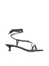 Aeyde Paige Nappa Leather Sandals In Black