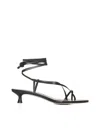 Aeyde Paige Nappa Leather Sandals In Black