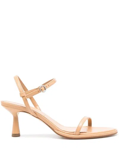 Aeyde Mikita 65mm Sandals In Chai Brown