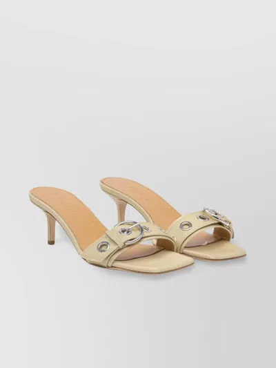 Aeyde Sandals With Buckle Detail And Kitten Heel