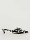 Aeyde Animal Print Kitten Heel Pointed Toe Mules