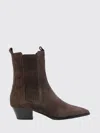 Aeyde Agata Cow Suede Leather Moka Boots Moka In Black