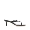 Aeyde 50mm Leigh Sandals In Black