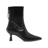 Aeyde Elina 55 Leather Ankle Boots In Black