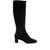 Aeyde Marty 50 Suede Knee-high Boots In Black