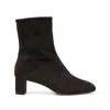 Aeyde 45mm Millie Suede Block-heel Boots In Brown