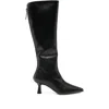 Aeyde Leather Zip-fastening Knee-high Boots In Multi