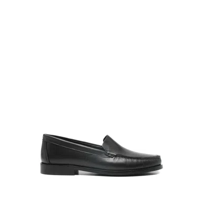 Aeyde Arthur Leather Loafers In Black