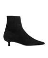 Aeyde Short Pointed Boots In Black