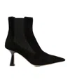 Aeyde Side-zip Leather Ankle Boots In Black