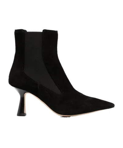 AEYDE SIDE-ZIP LEATHER ANKLE BOOTS